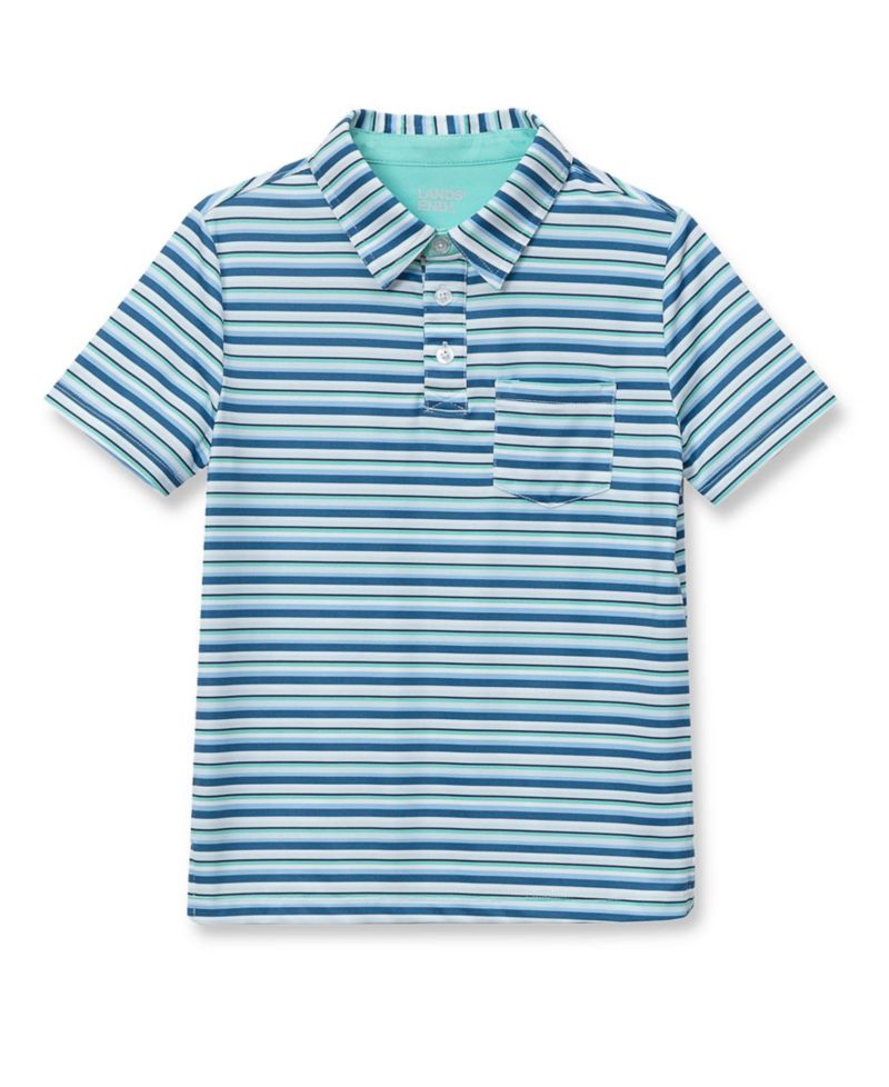 Little And Big Boys Short Sleeve Adventure Performance Polo Shirts
