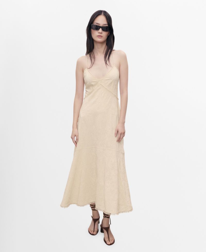 Women's Embroidered Midi Dress