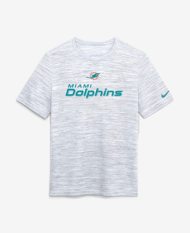 Men's Ash Miami Dolphins Velocity Endurance Run Dri-FIT T-Shirt