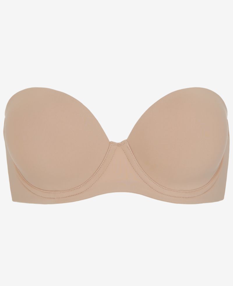Women's Underwire Strapless Plunging Sleek Micro Bra