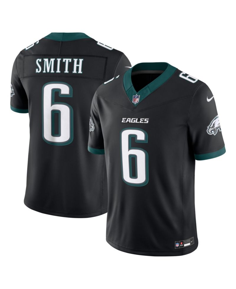 Men's DeVonta Smith Black Philadelphia Eagles Alternate Vapor F.U.S.E. Stitched Limited Jersey