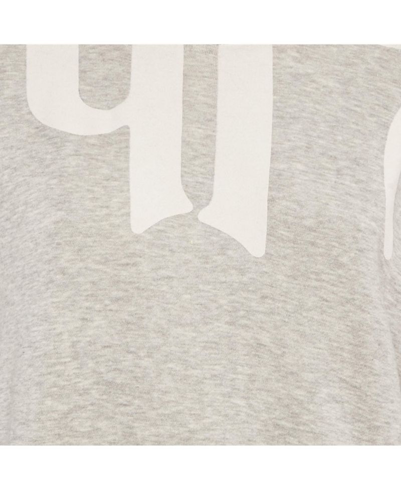 Women's Logo Print Cotton Melange Crew Neck Sweatshirt