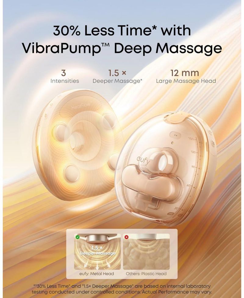 Heated Wearable Breast Pump S2 Pro with 240 Milk Storage Bag, Hands-Free, HeatFlow Tech, Wireless Charging Case