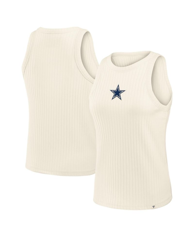 Women's Dallas Cowboys Star Play Ribbed Slim-Fit Tank Top