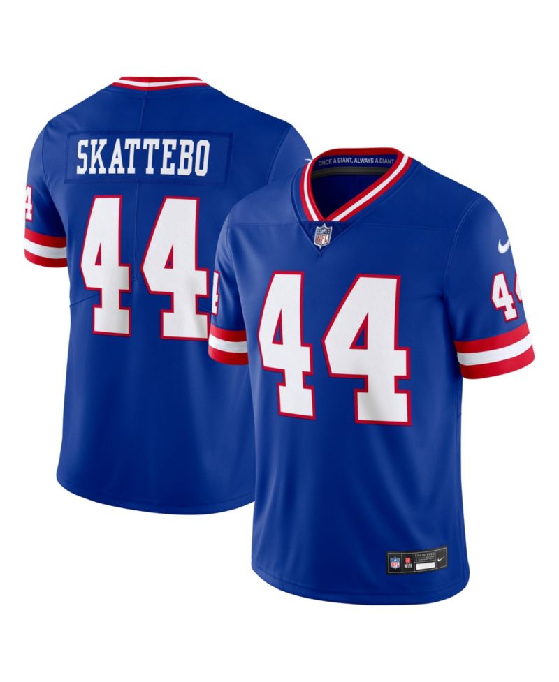 Men's Cam Skattebo Royal New York Giants Legacy Vapor Untouchable Stitched Limited Jersey
