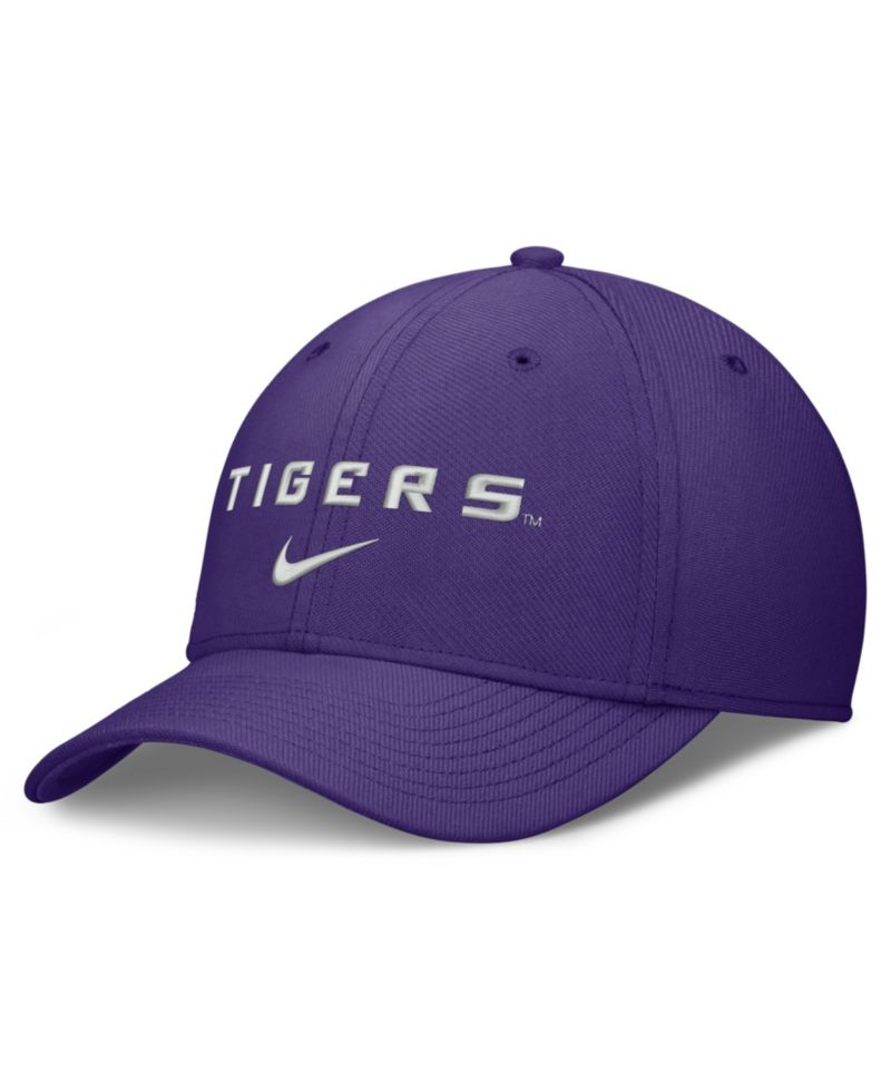 Men's Purple LSU Tigers Rise On-Field Swoosh Flex Dri-FIT Flex Hat
