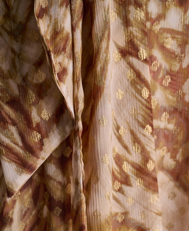 Women's High Halter Neck Scarf Detail Dress