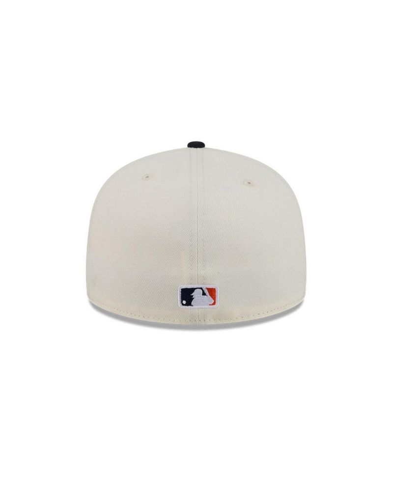 Men's Cream/Navy Detroit Tigers Bullpen Cart 59FIFTY Fitted Hat