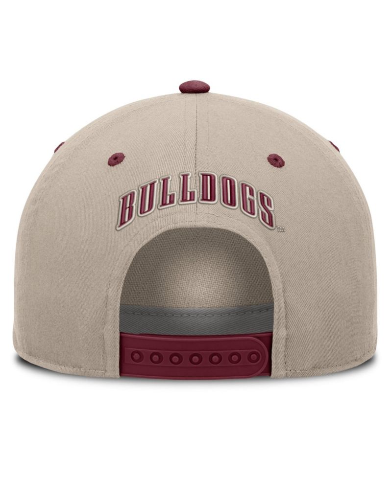 Men's Stone/Maroon Mississippi State Bulldogs Veteran Two-Tone Adjustable Hat
