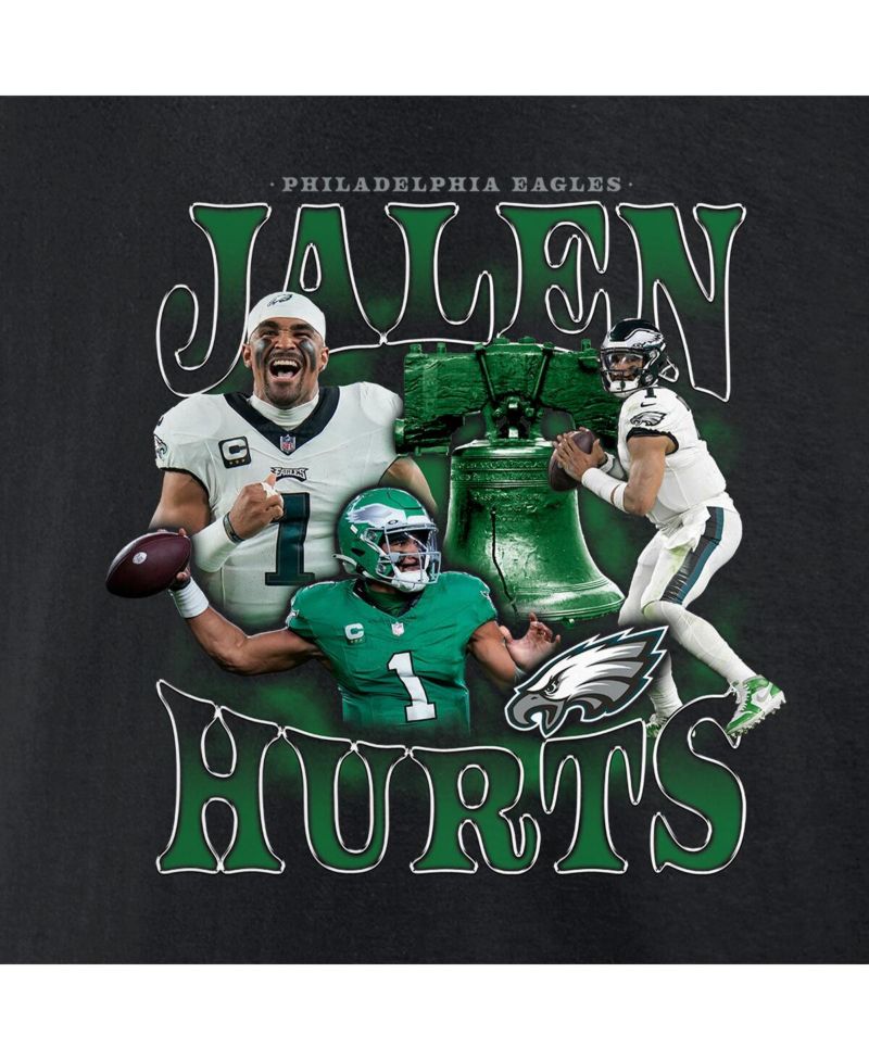 Men's Jalen Hurts Black Philadelphia Eagles Notorious Player Graphic T-Shirt