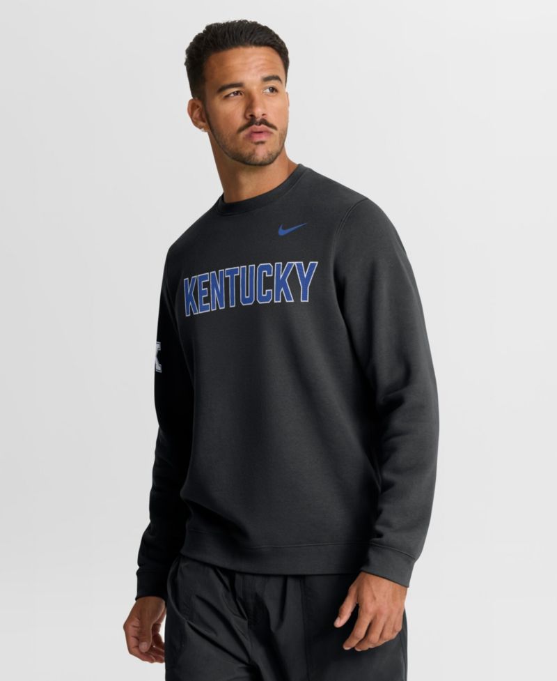 Men's Black Kentucky Wildcats 2026 Sideline Club Sweatshirt