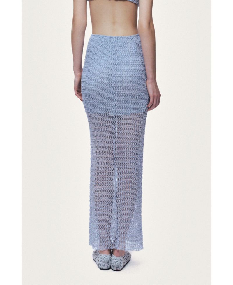 Women's Mesh Detail Maxi Skirt