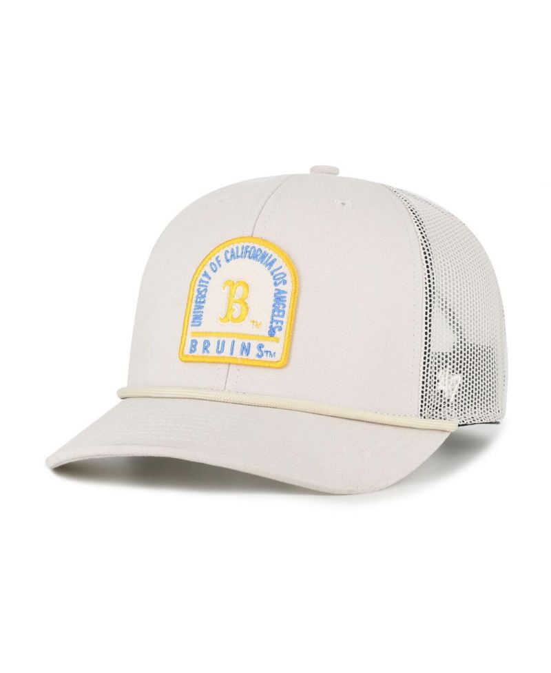 Men's and Women's Cream UCLA Bruins Core Inline Gravestone Adjustable Trucker Hat