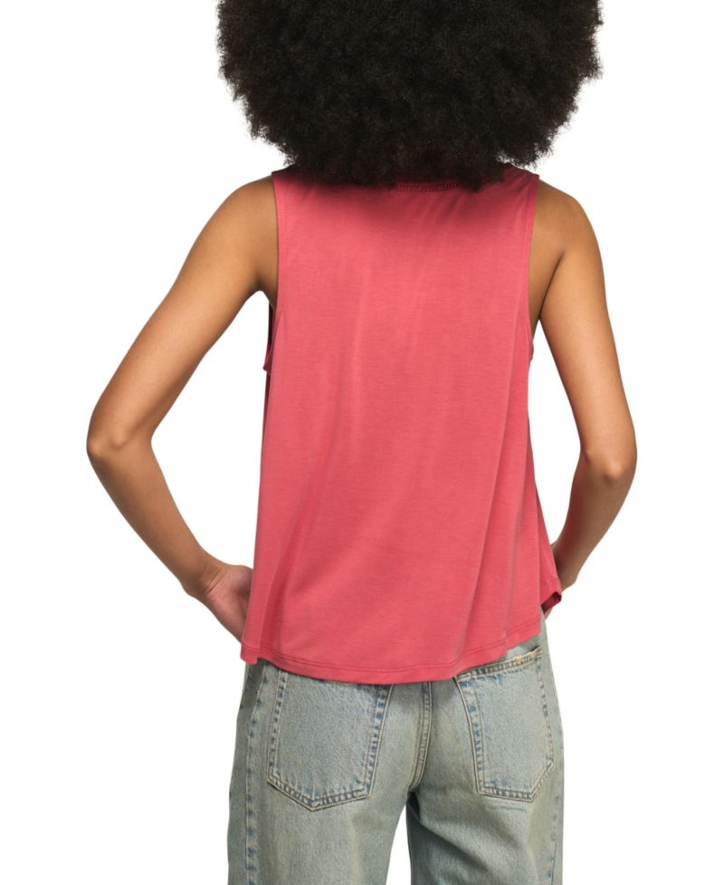 Women's Sandwash Smocked Trim V-Neck Tank Top