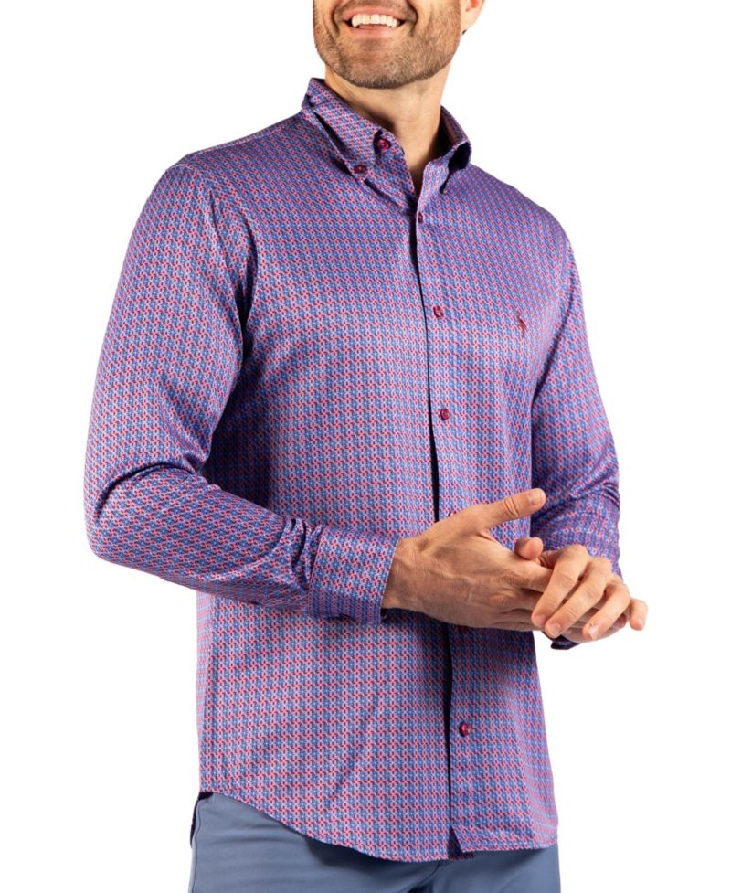 Men's Geo Windmill Printed Performance Shirt
