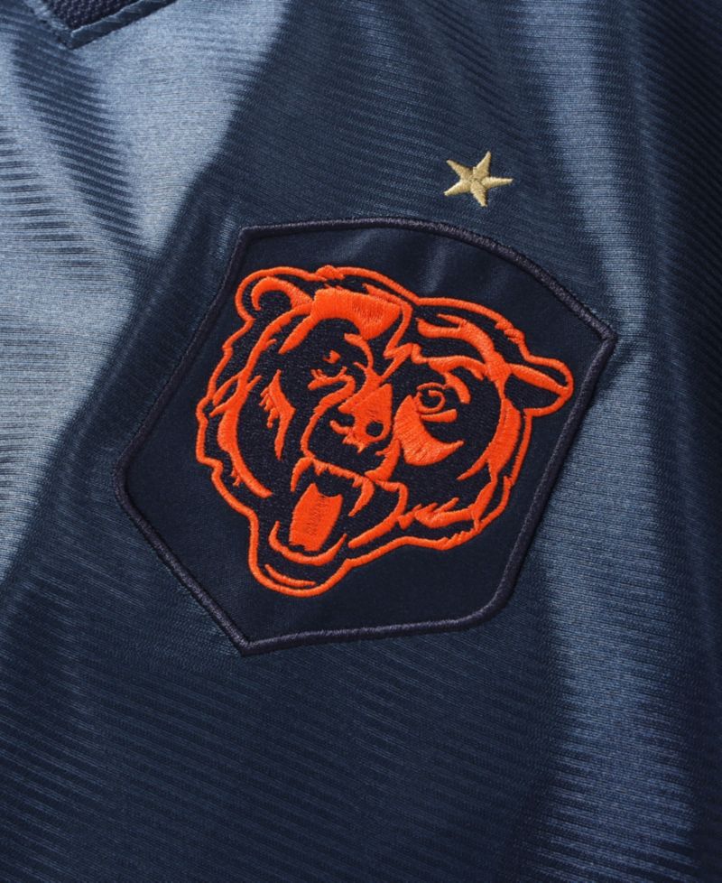 Big Boys and Girls Navy Chicago Bears Football x Football V-Neck Fan Jersey