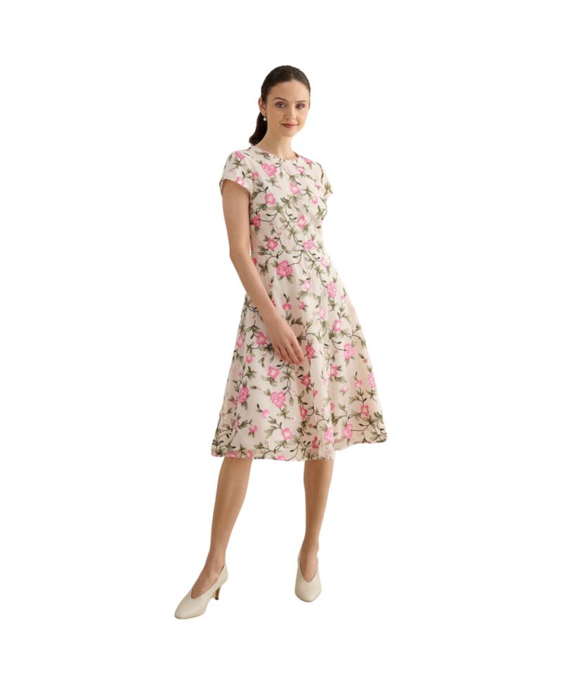 Women's Tia Embroidered Floral Midi Dress