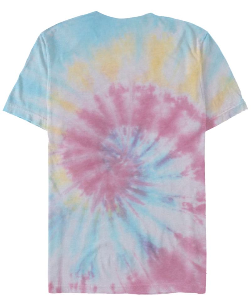 Men's Stitch Flower Set Short Sleeve Tie Dye T-Shirt