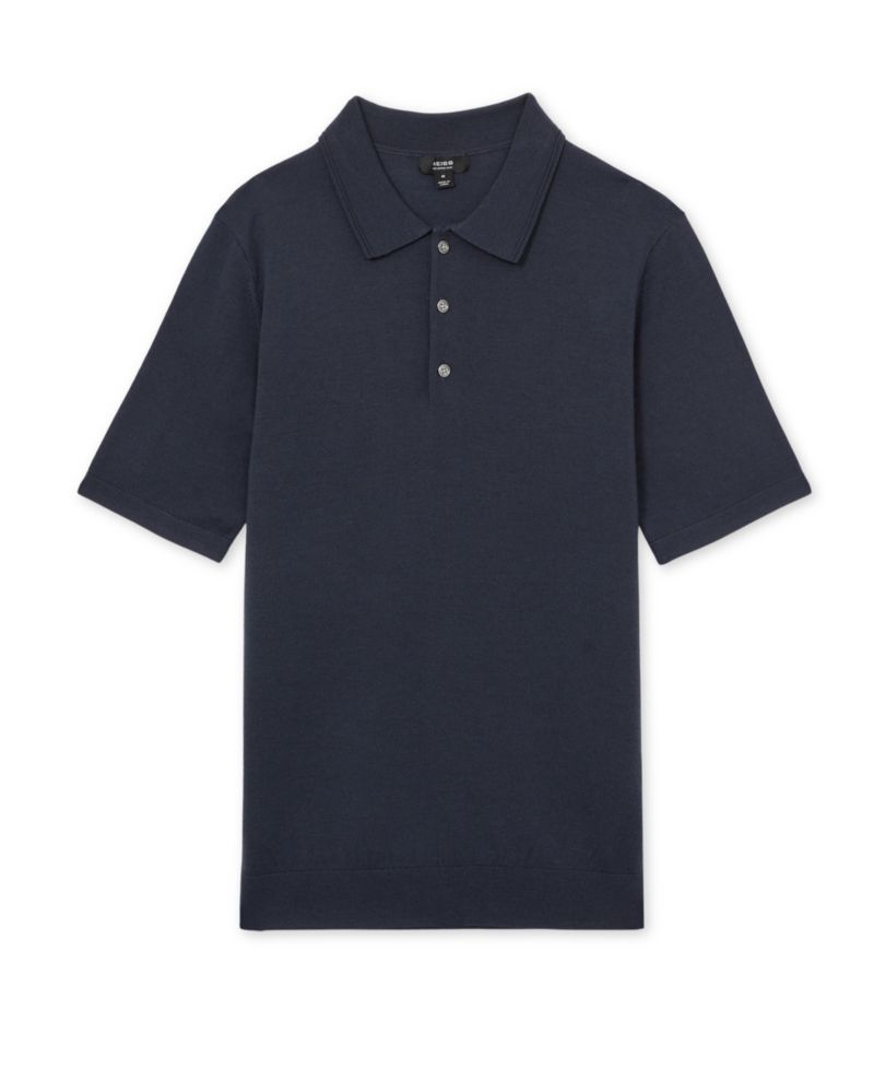 Men's Manor Merino Wool Short-Sleeve Polo Shirt