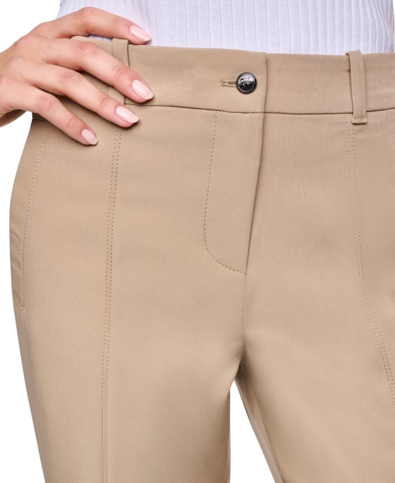 Women's Seamed Bi-Stretch Flare-Leg Pants