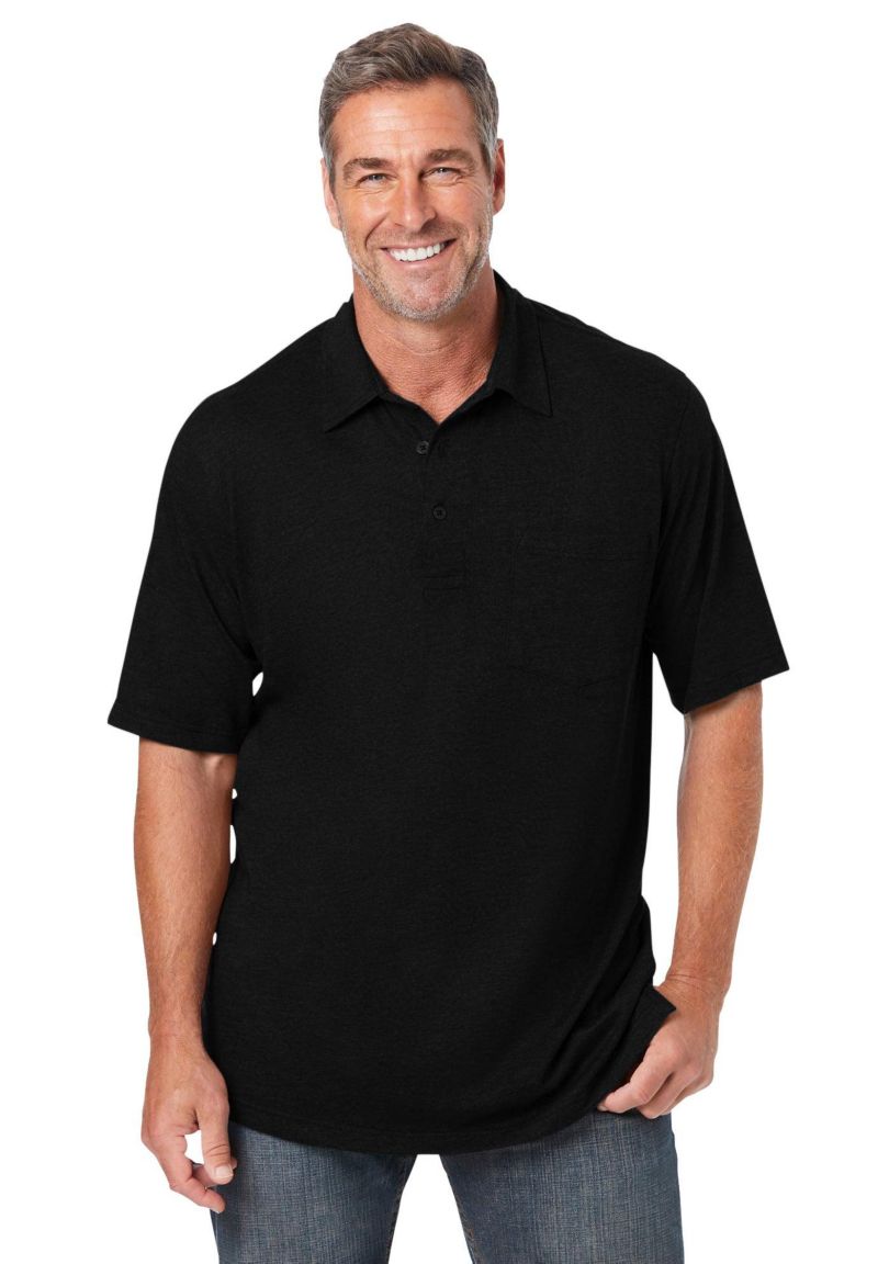 Big & Tall Shrink-Less Lightweight Polo