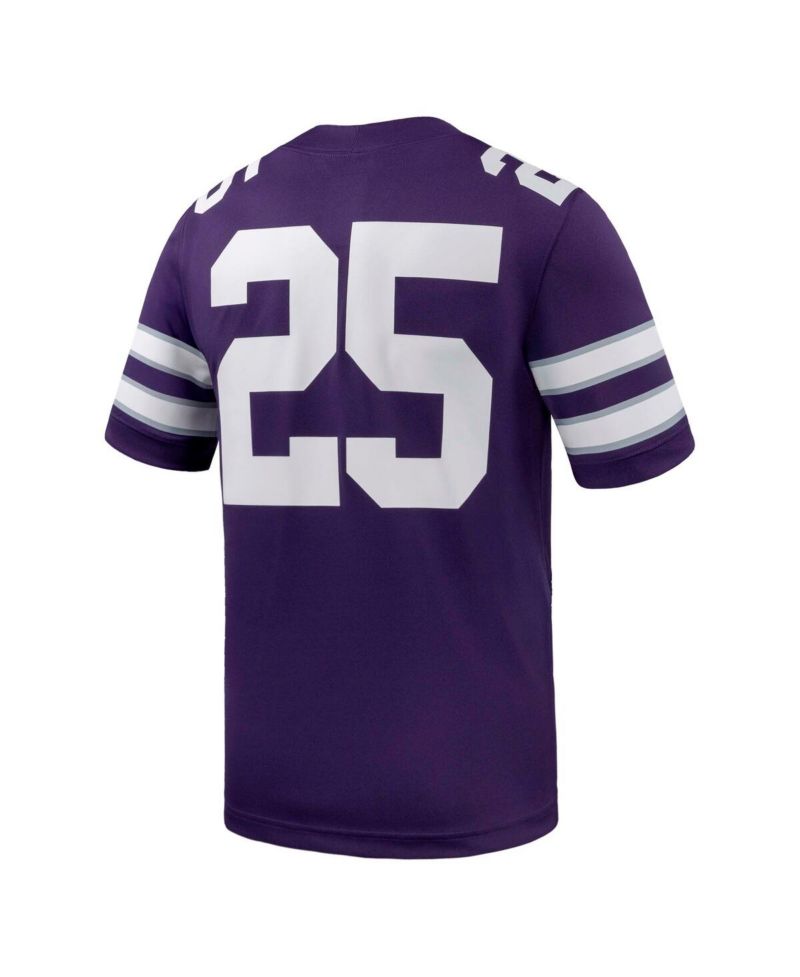 Men's 25 Purple Kansas State Wildcats Untouchable Replica Game Jersey