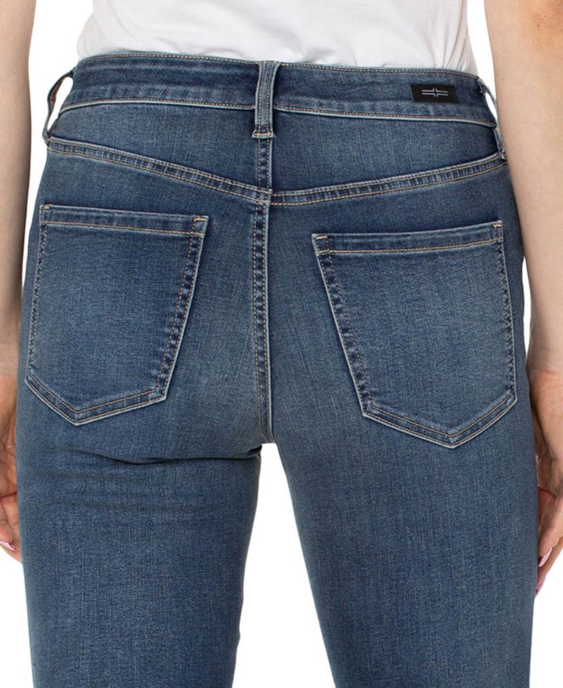 Petite Kennedy Mid-Rise Straight Jeans