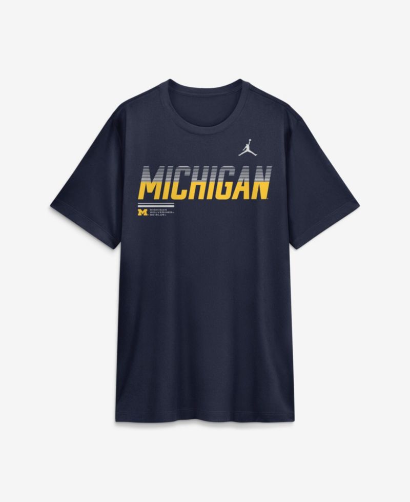 Men's Navy Michigan Wolverines Sideline Legend Dri-FIT T-Shirt