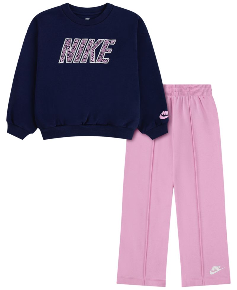 Girls' 2T-6X Retro Remix Top and Pants, 2-Piece Set