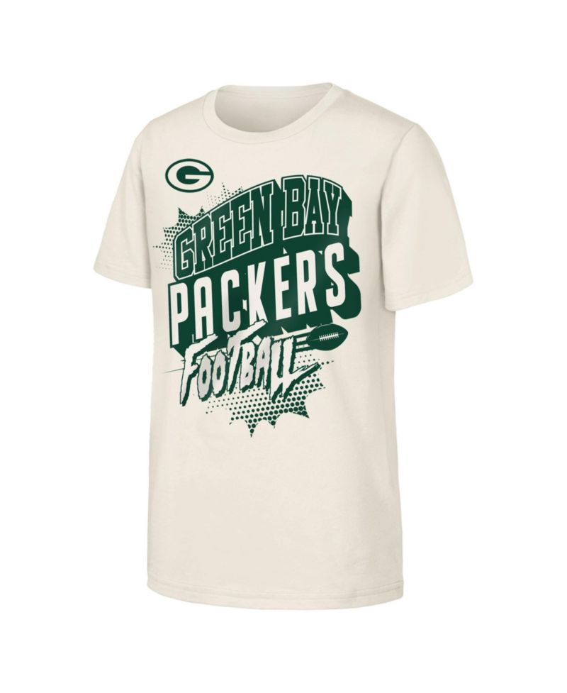 Boys' 4-20 and Girls' 4-16 Green Bay Packers Action Comic Crewneck Screen-Print Graphic T-Shirt