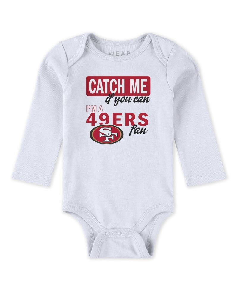 Baby Boys and Girls Newborn 3-Piece San Francisco 49ers Turn Me Around Bodysuits and Pant Set
