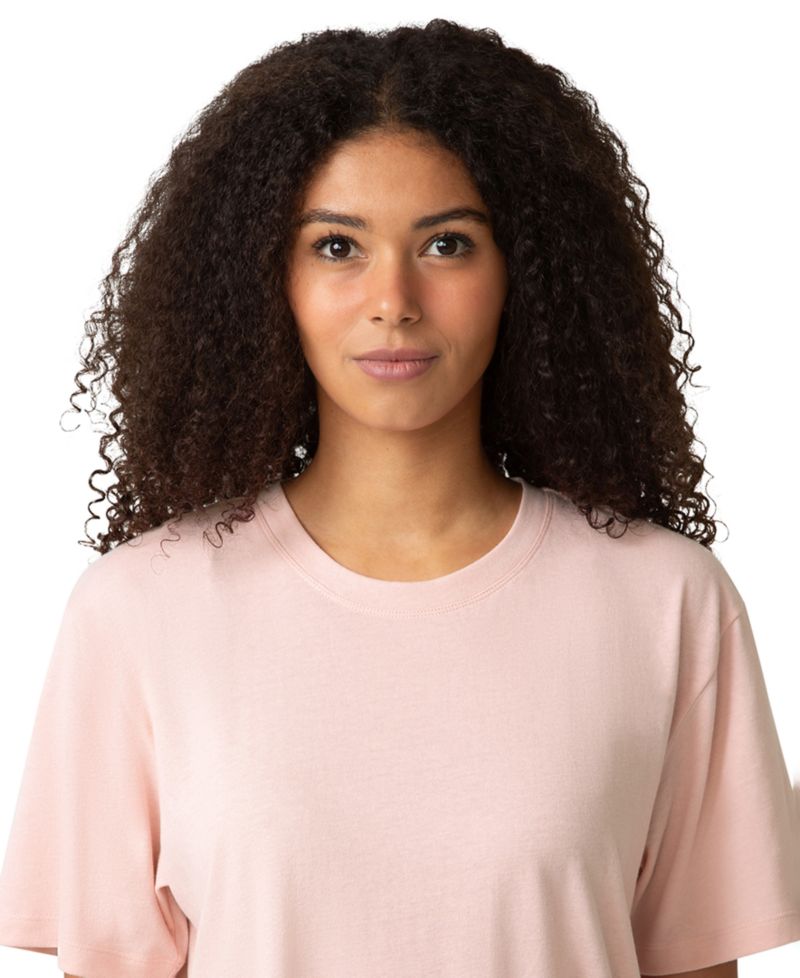 Women's Short-Sleeve Cotton Candied Boxy Pajama Top