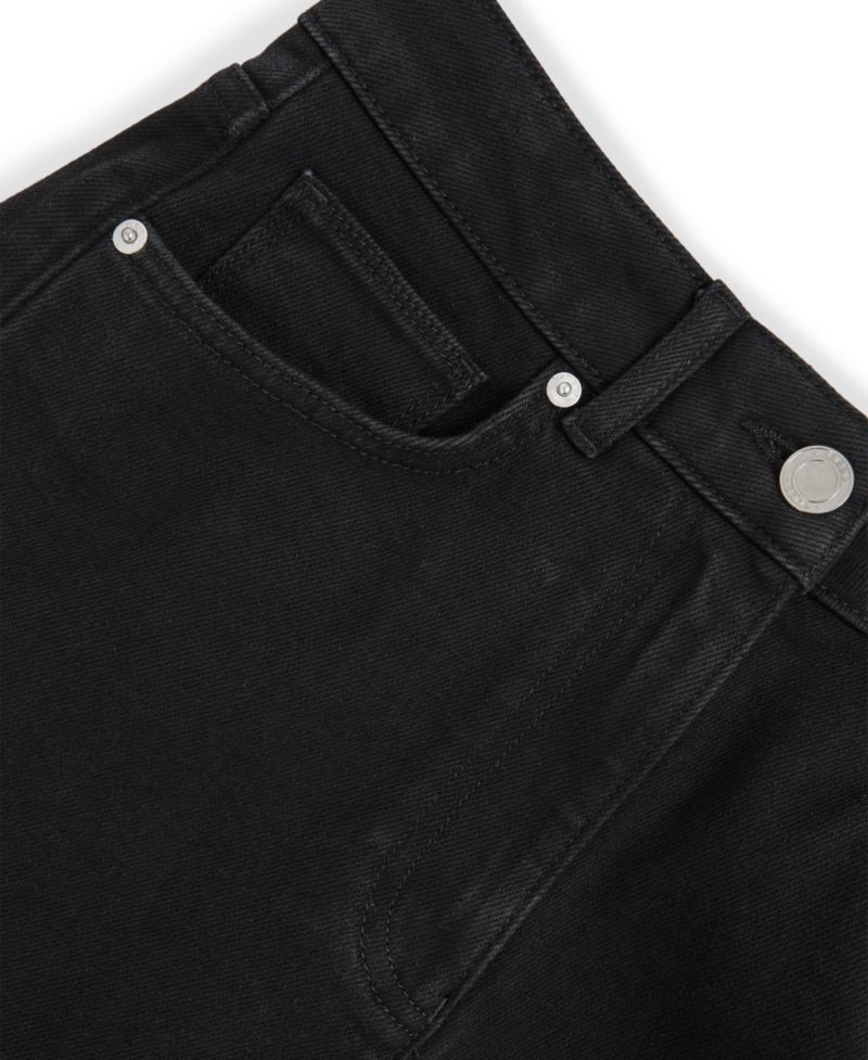 Petite Selin Mid-Rise Straight-Leg Stretch Jeans