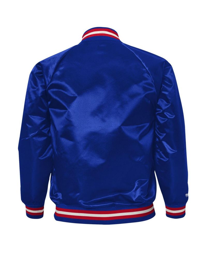 Big Boys and Girls Royal Buffalo Bills Lightweight Full-Snap Satin Jacket