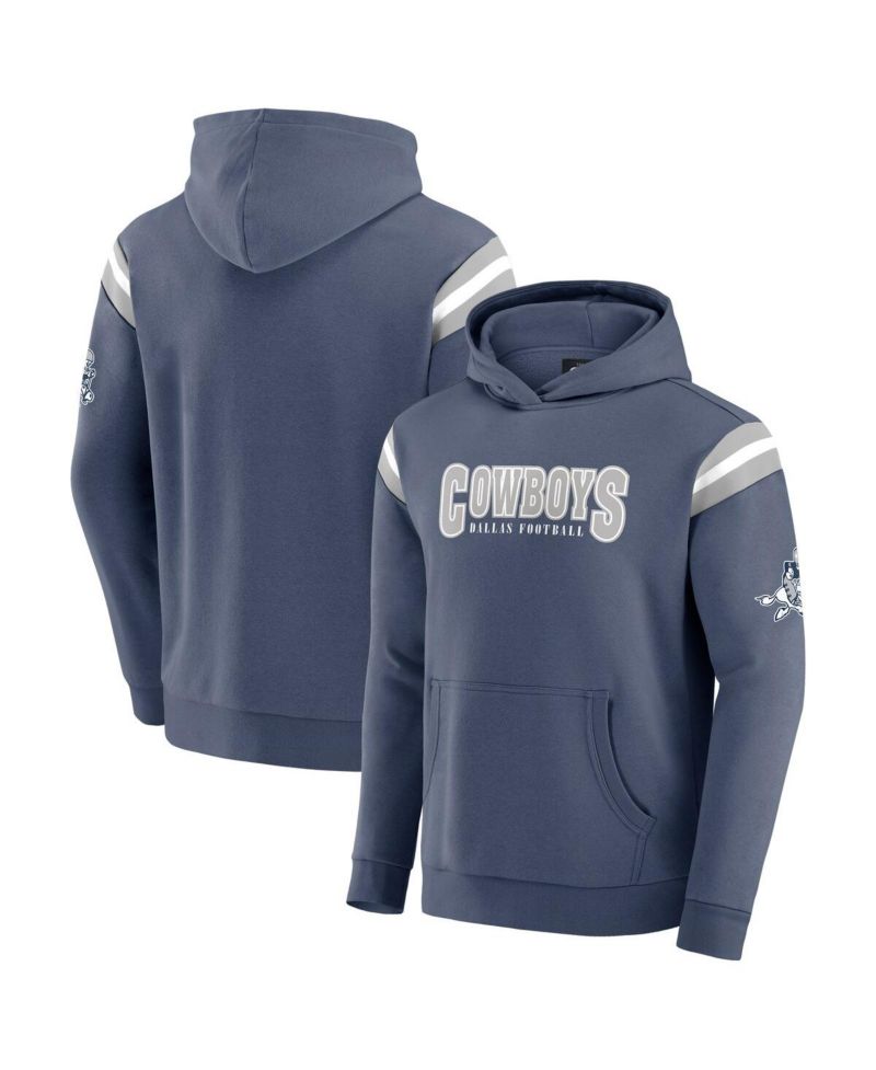 Darius Rucker Collection by Men's Navy Dallas Cowboys Throwback Pullover Hoodie