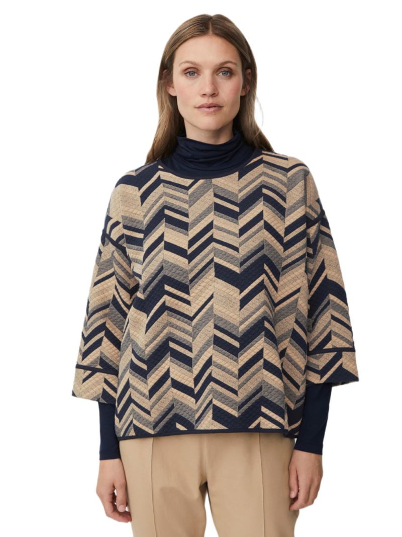 Women's MaBriella 3/4 Sleeve Round Neck Blouse