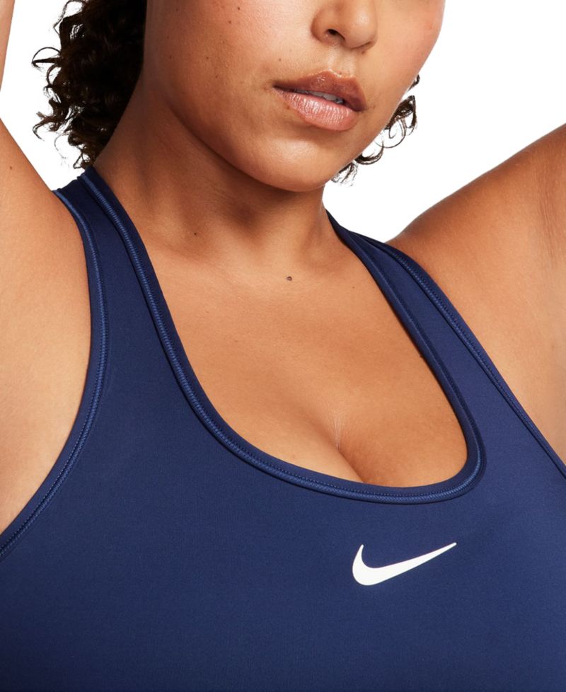 Plus Size Active Medium-Support Padded Logo Sports Bra