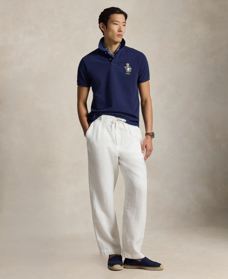 Men's Custom Slim-Fit Polo Bear Polo Shirt