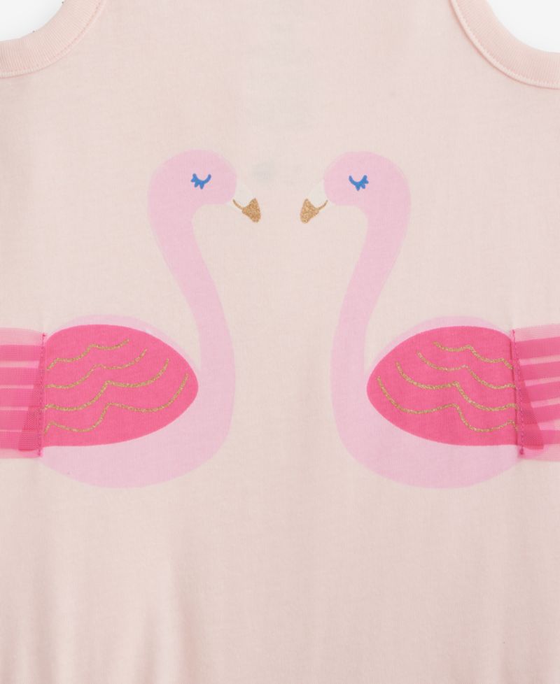Baby Girls' 0M-24M Two Flamingos Sunsuit