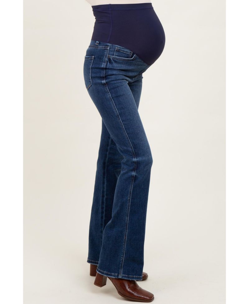 Women's Dark Wash Super High Rise Bootcut Jeans