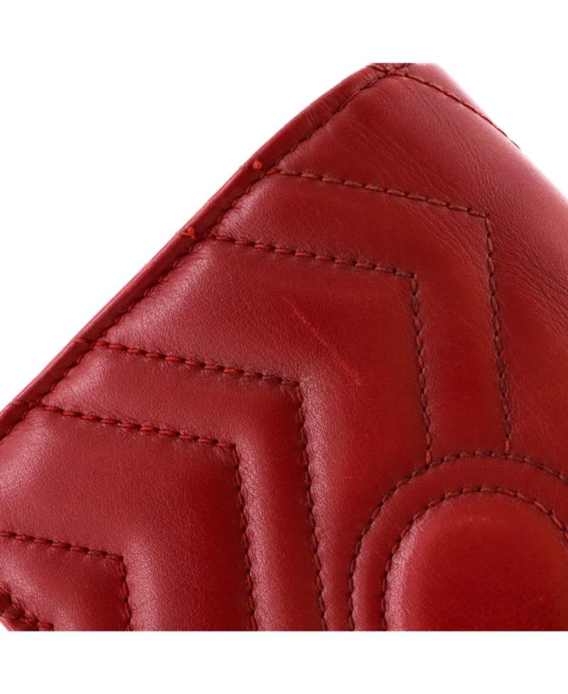 Mini GG Marmont Chain Flap Bag Matelasse Leather