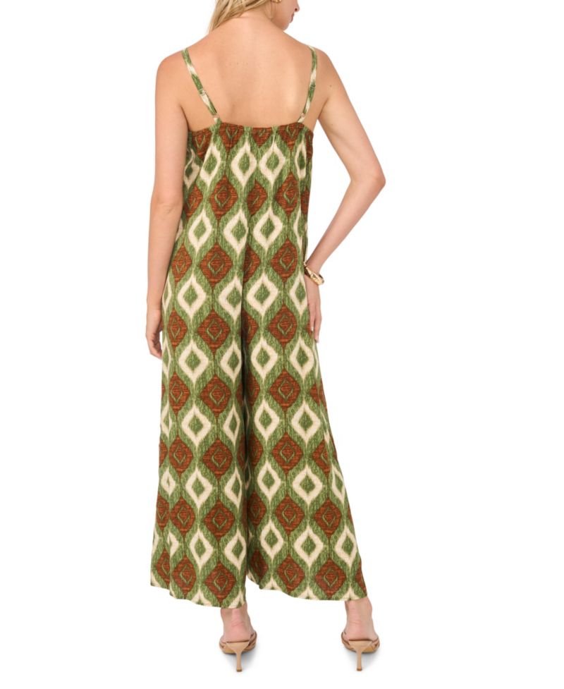 Women's V-Neck Flared Jumpsuit