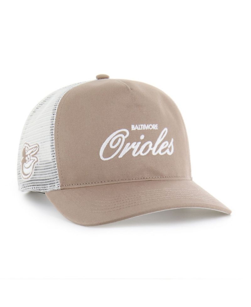 47 Brand Men's Brown Baltimore Orioles Foundational Mesh Hitch Adjustable Hat