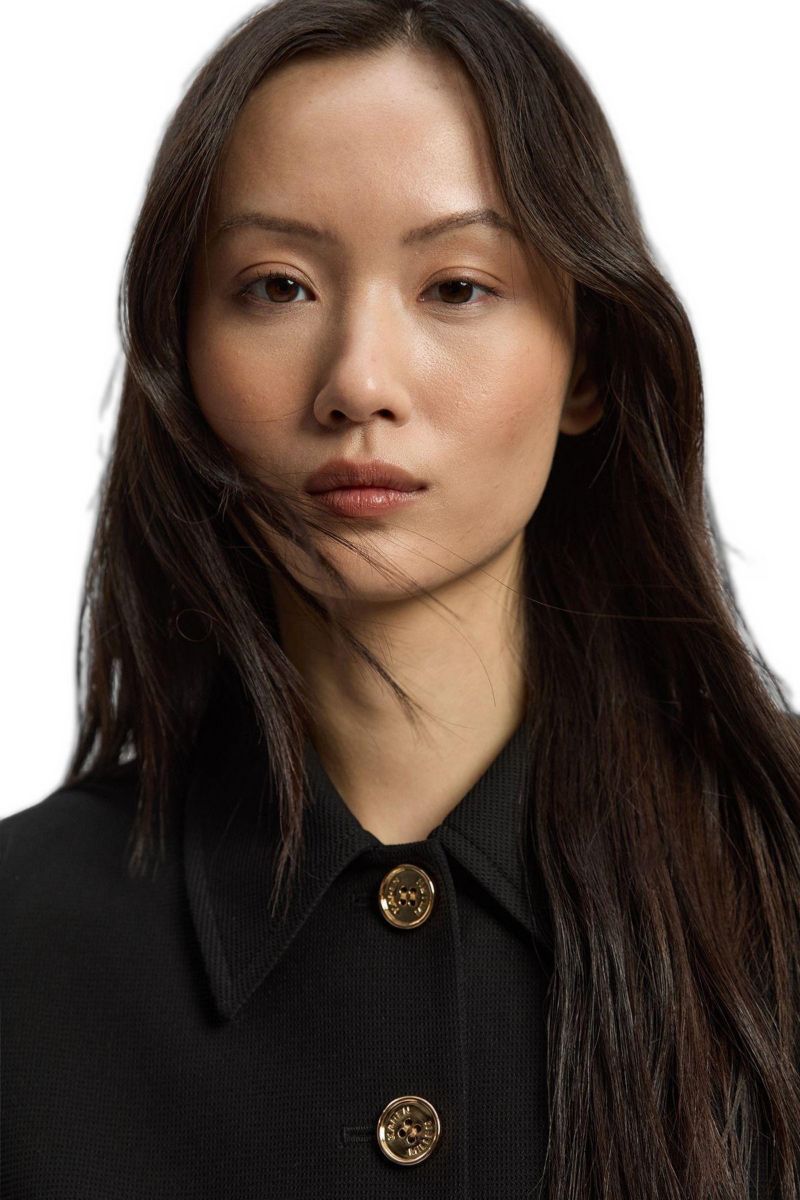 Women's Textured Compact Stretch Tailored Blazer