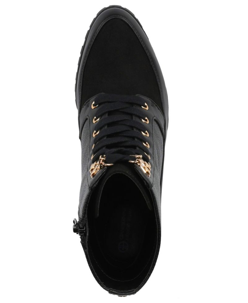 Women's Karissah Lace Up Lug Sole Block Heel Booties