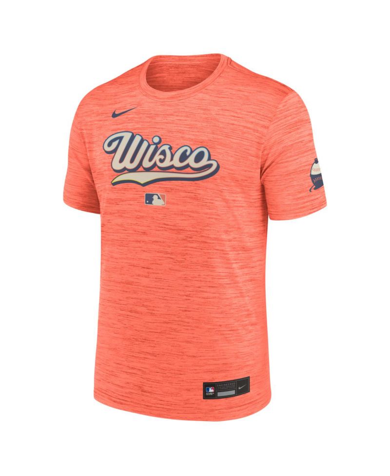 Men's Coral Milwaukee Brewers 2026 City Connect Authentic Collection Velocity Dri-FIT T-Shirt