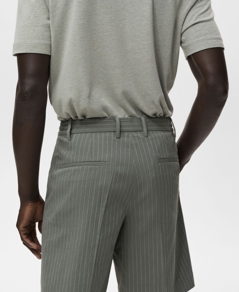 Men's Slim-Fit Chino Cotton Bermuda Shorts