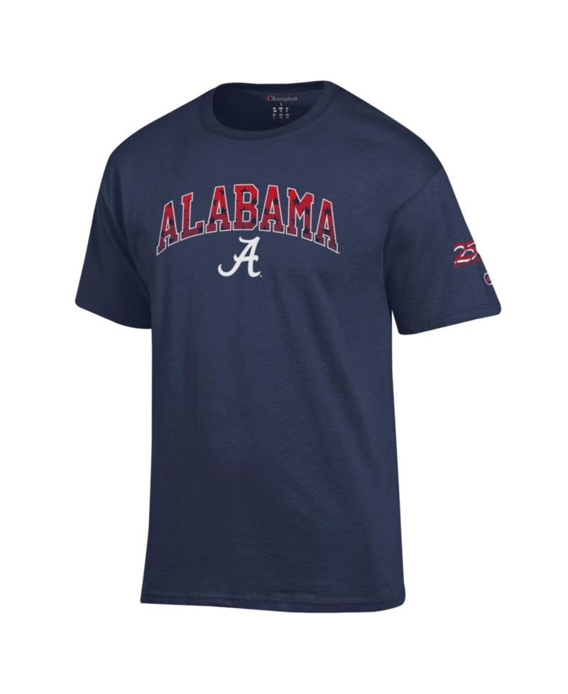 Men's Navy Alabama Crimson Tide Americana 250th Arch T-Shirt