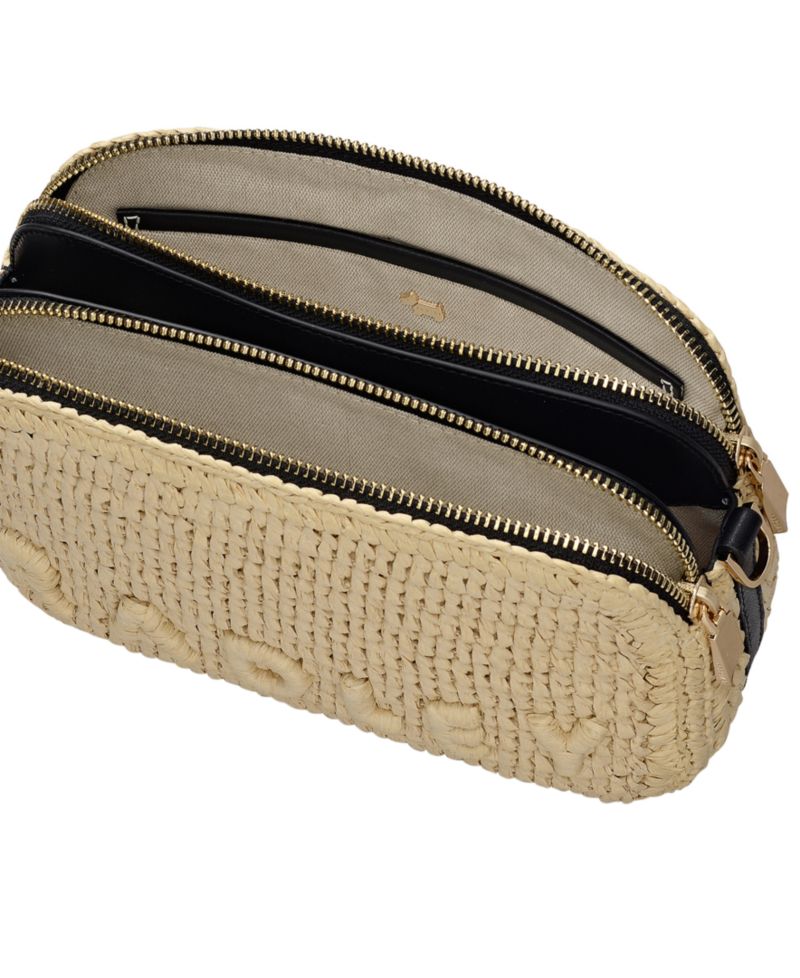 Dukes Place Raffia Small Crossbody Bag