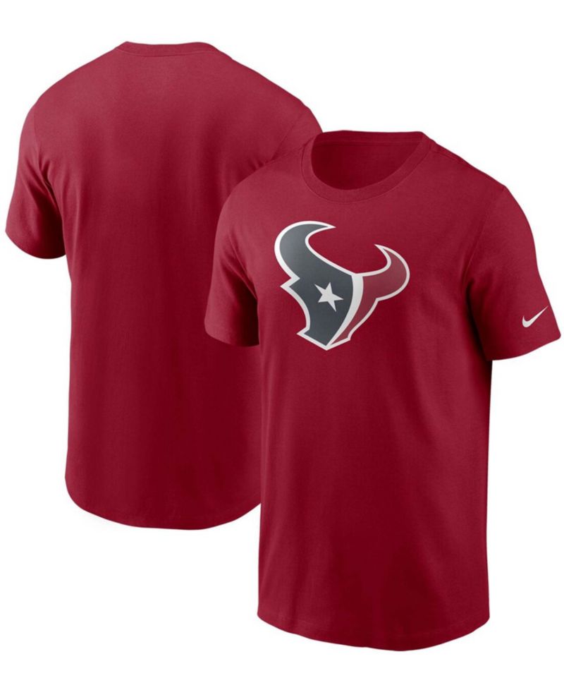 Men's Red Houston Texans Primary Logo T-shirt